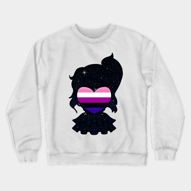 GENDER-FLUID PRIDE Crewneck Sweatshirt by Burrrrrittttooooo's Closet